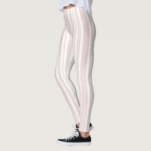 Legging listras rosa e brancas