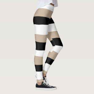 Legging Listras sem par - Lado, Preto e Branco