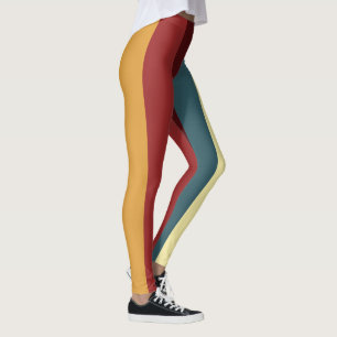 Legging Listras vermelhas, lacadas e amarelas
