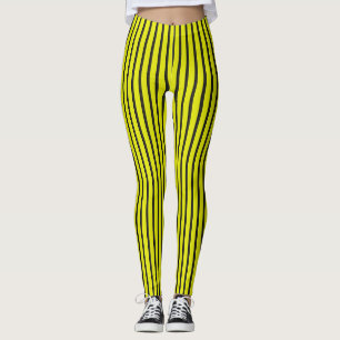 Legging Listras verticais amarelas