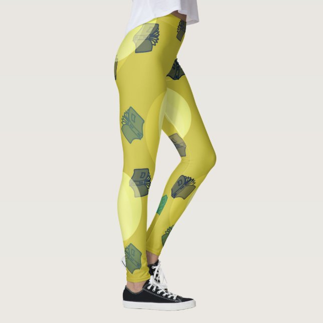Legging Livros Voadores em Verde (Direita)