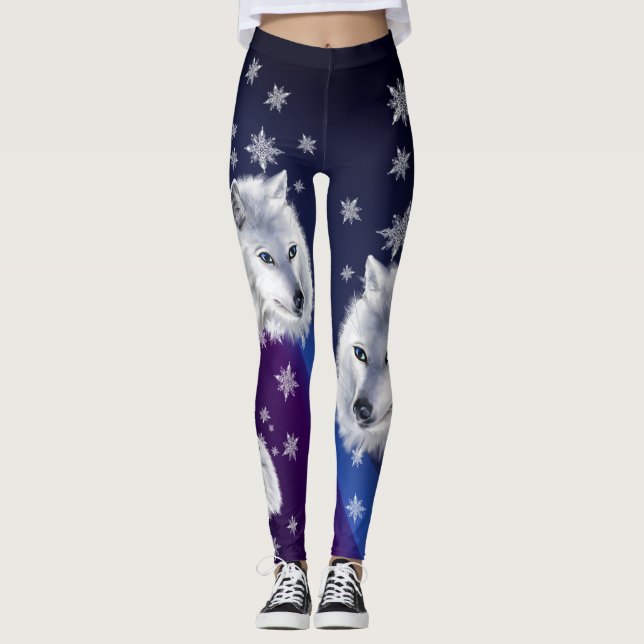 LEGGING LOBO BRANCO DA NEVE (Frente)
