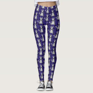 Legging Lobo de Halloween Cachorro E Louco, Patterno