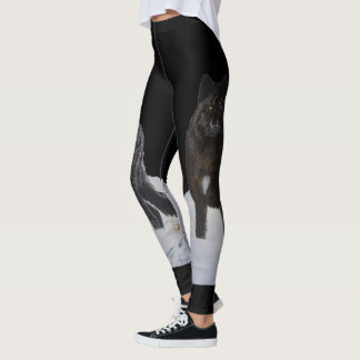 Legging Lobo preto