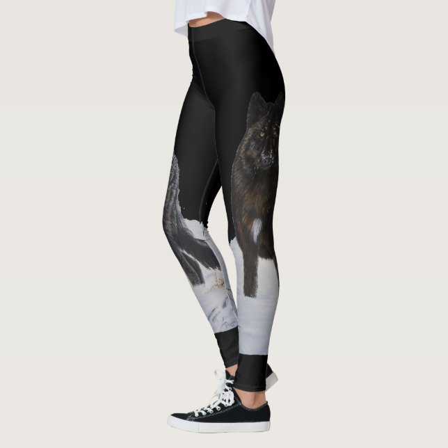 Legging Lobo preto (Esquerda)