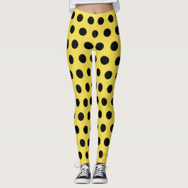 Legging Locais de fantasia de pássaro preto amarelo retrô