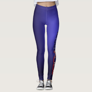 Legging Logotipo afligido de Pickleball da bandeira