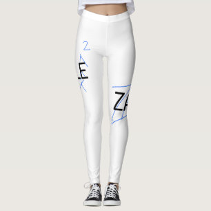 Legging Logótipo de arte digital design Zale 2 legenda