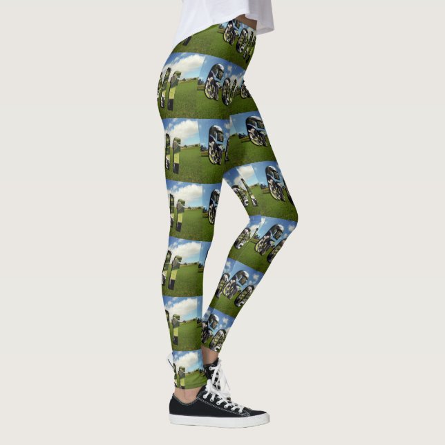 Legging Logotipo do Curso Golf Damas de Impressão Cheio (Direita)