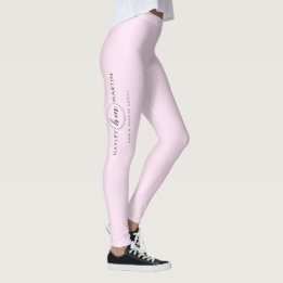 Legging Logotipo personalizado de maquiagem de freelance /