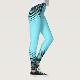 Legging Logotipo Personalizado Moderno Preto Meia-Tom em A