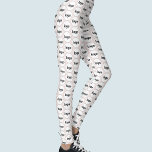 Legging Logotipo simples Padrão comercial Cor-de-rosa-rosa<br><div class="desc">Simples design de padrão de logotipo para promover a lealdade da marca e promover sua pequena empresa. Substitua o logotipo pelo seu e altere a cor de fundo na Ferramenta Design para personalizar.</div>