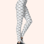Legging Logotipo simples Padrão comercial Pó azul<br><div class="desc">Simples design de padrão de logotipo para promover a lealdade da marca e promover sua pequena empresa. Substitua o logotipo pelo seu e altere a cor de fundo na Ferramenta Design para personalizar.</div>