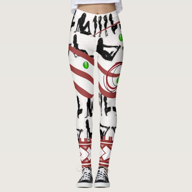 legging longa para mulheres gogo branca (Frente)