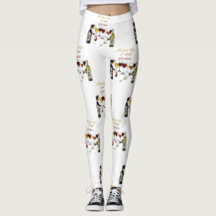 Legging Louça para vinho da SlipperyJoe's com piada atrevi