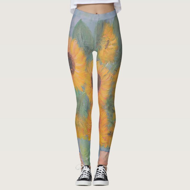 Legging Loughlin Sunflower Painting (Frente)