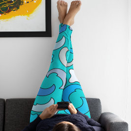 Legging Lua Azul Nublada