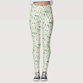 Legging Lucky Shamrock Clover Minimal Modern Strike