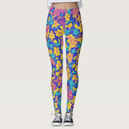 Legging Lula Floral Rosa Cor-de-rosa, cor-de-rosa, púrpura