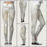 Legging Lunaria Dólar Floral Branco<br><div class="desc">Projetado pela natureza,  branco sobre design branco usando ramos de Lunária,  também conhecidos como Dólar Prateado,  Fábrica de Dinheiro ou Honestidade. Talvez personalizar com um Nome. Esta imagem é uma fotografia floral original de JLW_PHOTOGRAPHY.</div>