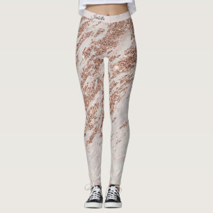 Legging Lúpulo Rosa Rosa Rosa Rosa Brilhante Mármaco Adici