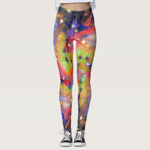 Legging Lustrous Star Field Por Todas As Pernas De Impress