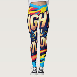 Legging Lutar contra a vitória - força e perseverança