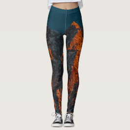 Legging Luz do pôr do sol em montanhas majestosas