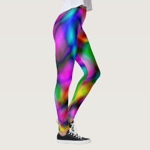 Legging Luzes de Dança/Neon do Techno PixDezines