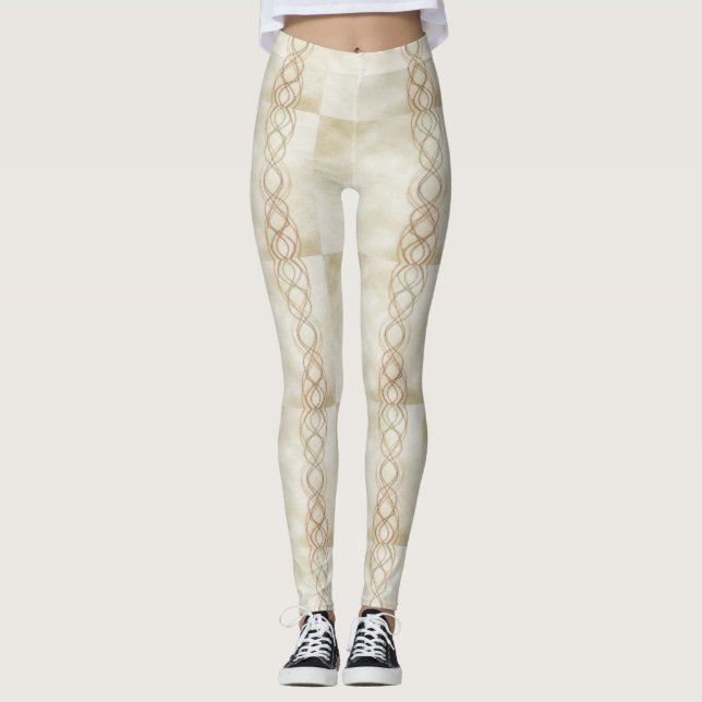 Legging Luzes douradas (Frente)