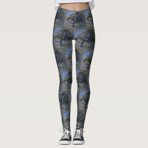 Legging Macieira, Versão Pontilhista por Piet Mondrian