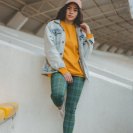 Legging MacLeod Tartan Azul Verde