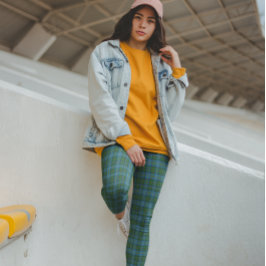 Legging MacLeod Tartan Azul Verde