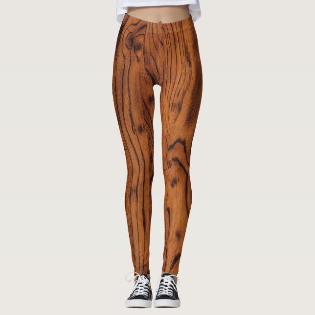 Legging Madeira russa queimada (Frente)