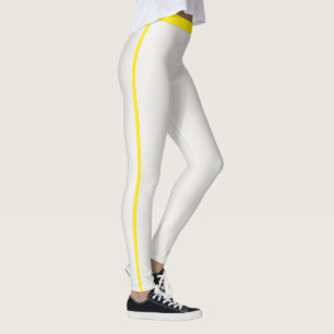 Legging Mãe de Estimação Gata Amante Neutro Listras Amarel