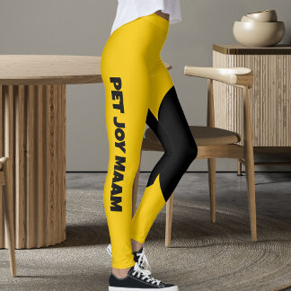 Legging Mãe de Gato de Estimação Nome Golden Sunshine Amar