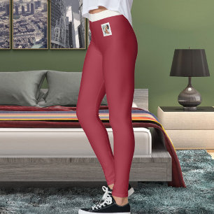 Legging Mãe de Gato Foto de Estimação Marrom Escuro Neutro