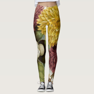 Legging Mãe Floral de Flor com Arrefecimento