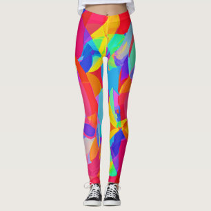 Legging Mágica de padrão colorido