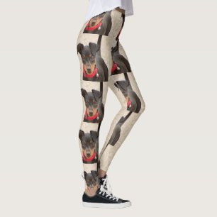Legging magro-preto-miniatura e crosta