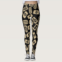 Mahjong Azulejos Brown em Preto