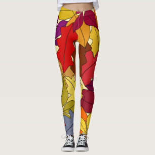 Legging Mais Folhas de outono