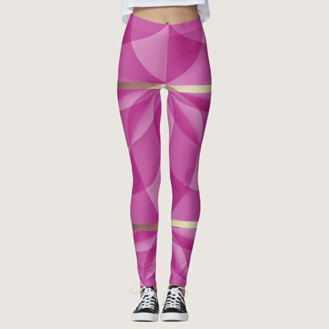 Legging Maiúsculo rosa (Frente)