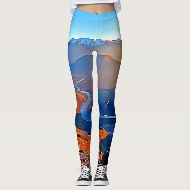 Legging Majestic Mountain Valley Flow Design (Frente)