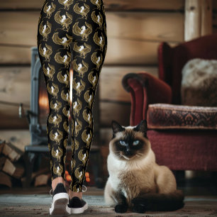 Legging Majestoso Grifo Fantasia Marrom Grifo Mitológico