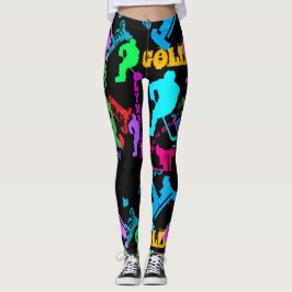 LEGGING MALA DE COSTAS COM ESTAMPA DE HÓQUEI OLÍMPICO