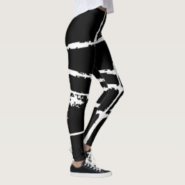 Legging Malha Sujada Moderno Refinado Luz Grunge Branco