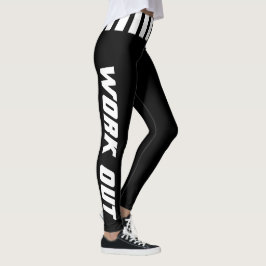 Legging Malhação do Work Out em Preto e Branco - Cor DIY