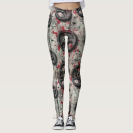 Legging Malhação Placas Cadeias Padrão Ininterrupto