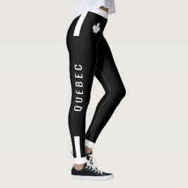 Legging MALHAÇÃO QUEBEC com Mapeamento Canadense Branco em